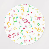 Muziekpatroon Labels (Design 2)