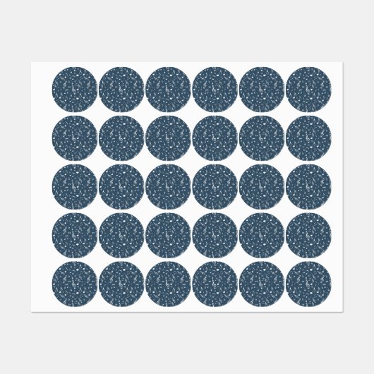 Muziekpatroon Labels (Vel)