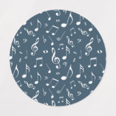 Muziekpatroon Labels (Design 1)