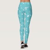 Muziekpatroon Leggings (Achterkant)