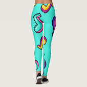 Muziekpatroon Leggings (Achterkant)