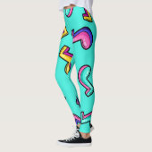Muziekpatroon Leggings (Links)