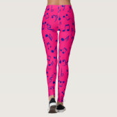 Muziekpatroon Leggings (Achterkant)