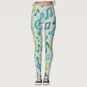 Muziekpatroon Leggings