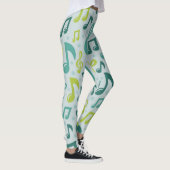 Muziekpatroon Leggings (Rechts)