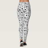 Muziekpatroon Leggings (Achterkant)
