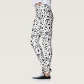 Muziekpatroon Leggings (Links)