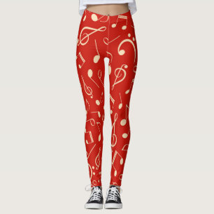 Muziekpatroon Leggings