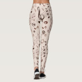 Muziekpatroon Leggings (Achterkant)