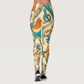 Muziekpatroon Leggings (Achterkant)