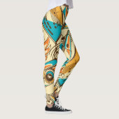 Muziekpatroon Leggings (Rechts)
