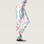 Muziekpatroon Leggings (Rechts)