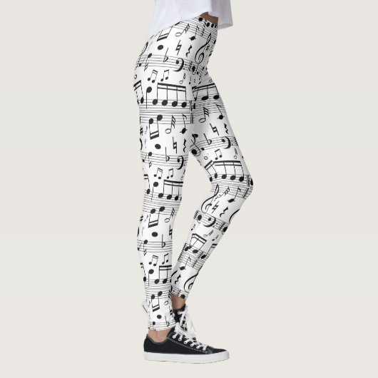 Muziekpatroon leggings (Rechts)