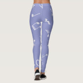 Muziekpatroon Leggings (Achterkant)