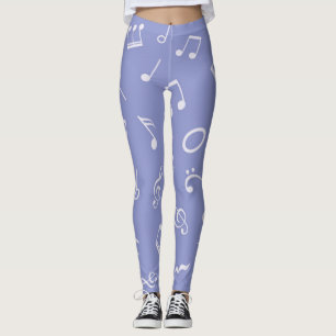 Muziekpatroon Leggings