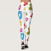 Muziekpatroon Leggings (Achterkant)