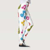 Muziekpatroon Leggings (Rechts)