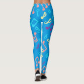 Muziekpatroon Leggings (Achterkant)