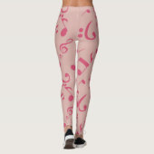 Muziekpatroon Leggings (Achterkant)