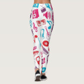 Muziekpatroon Leggings (Achterkant)