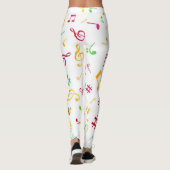 Muziekpatroon Leggings (Achterkant)
