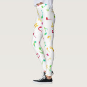 Muziekpatroon Leggings (Links)