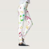 Muziekpatroon Leggings (Rechts)