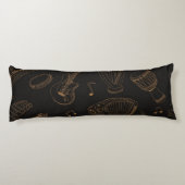 Muziekpatroon Lichaamskussen (Achterkant)