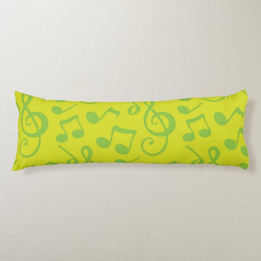 Muziekpatroon Lichaamskussen (Voorkant)