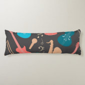 Muziekpatroon Lichaamskussen (Voorkant)