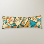 Muziekpatroon Lichaamskussen (Achterkant)