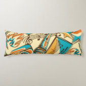 Muziekpatroon Lichaamskussen (Voorkant)