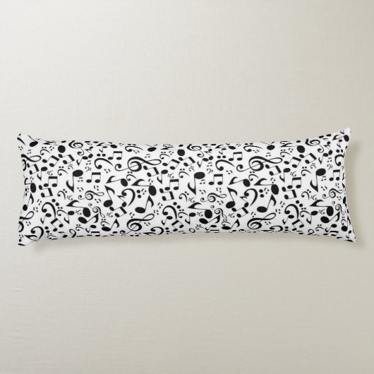 Muziekpatroon Lichaamskussen (Achterkant)