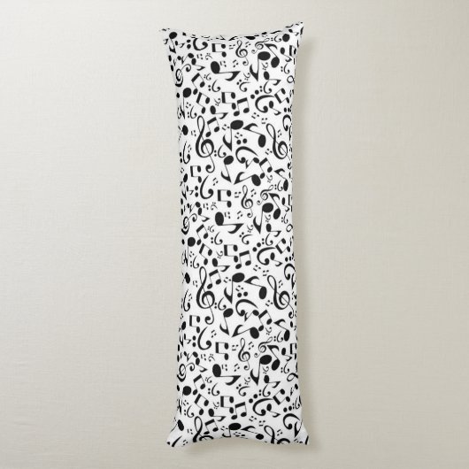 Muziekpatroon Lichaamskussen (Achterkant (Verticaal))