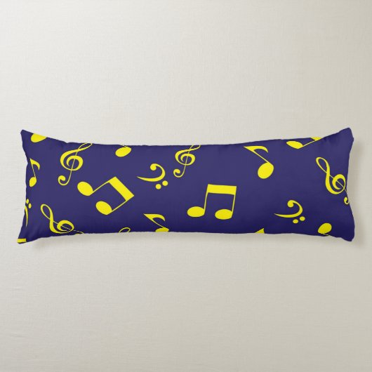 Muziekpatroon Lichaamskussen (Voorkant)