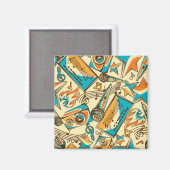 Muziekpatroon Magneet (Voorkant / Achterkant)