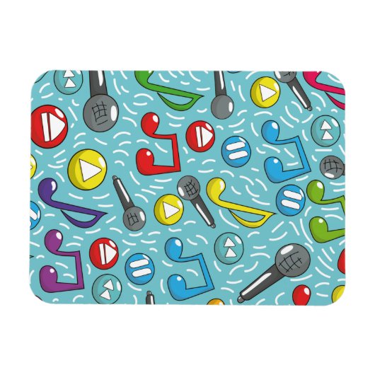 Muziekpatroon Magneet (Horizontaal)