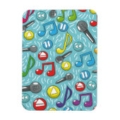Muziekpatroon Magneet (Verticaal)