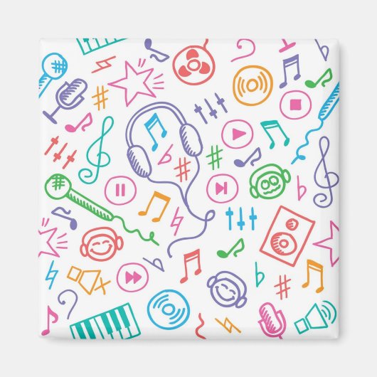 Muziekpatroon Magneet (Voorkant)