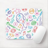 Muziekpatroon Muismat (Met muis)