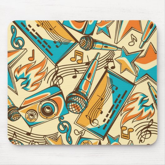 Muziekpatroon Muismat (Voorkant)