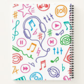 Muziekpatroon Notitieboek (Achterkant)