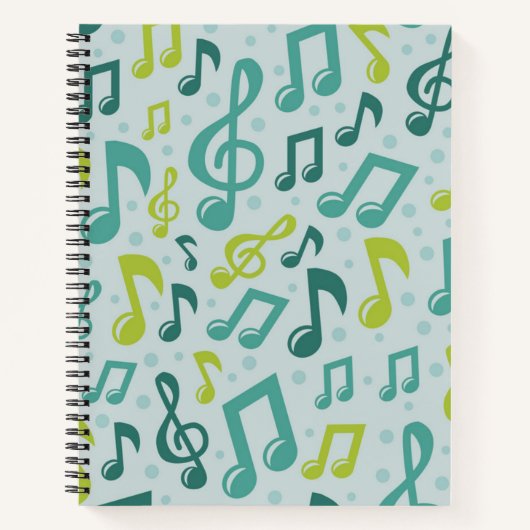 Muziekpatroon Notitieboek (Voorkant)