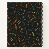 Muziekpatroon Notitieboek (Achterkant)