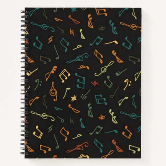 Muziekpatroon Notitieboek (Voorkant)