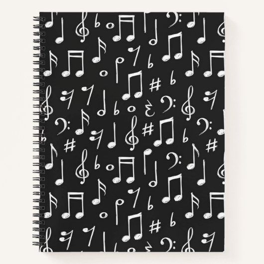 Muziekpatroon Notitieboek (Voorkant)