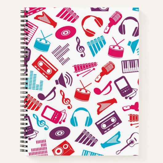 Muziekpatroon Notitieboek (Voorkant)
