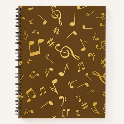 Muziekpatroon Notitieboek (Voorkant)