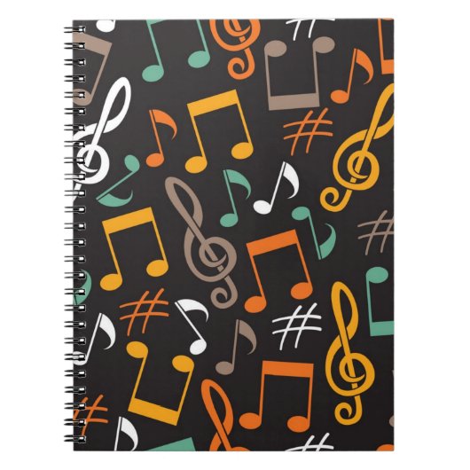 Muziekpatroon Notitieboek (Voorkant)