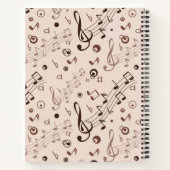 Muziekpatroon Notitieboek (Achterkant)